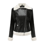 Women's Leather Shearling Lined Zipper
