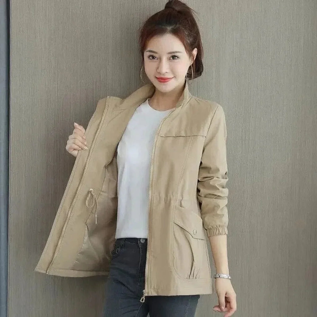 Women's Lightweight Zip-Up Drawstring