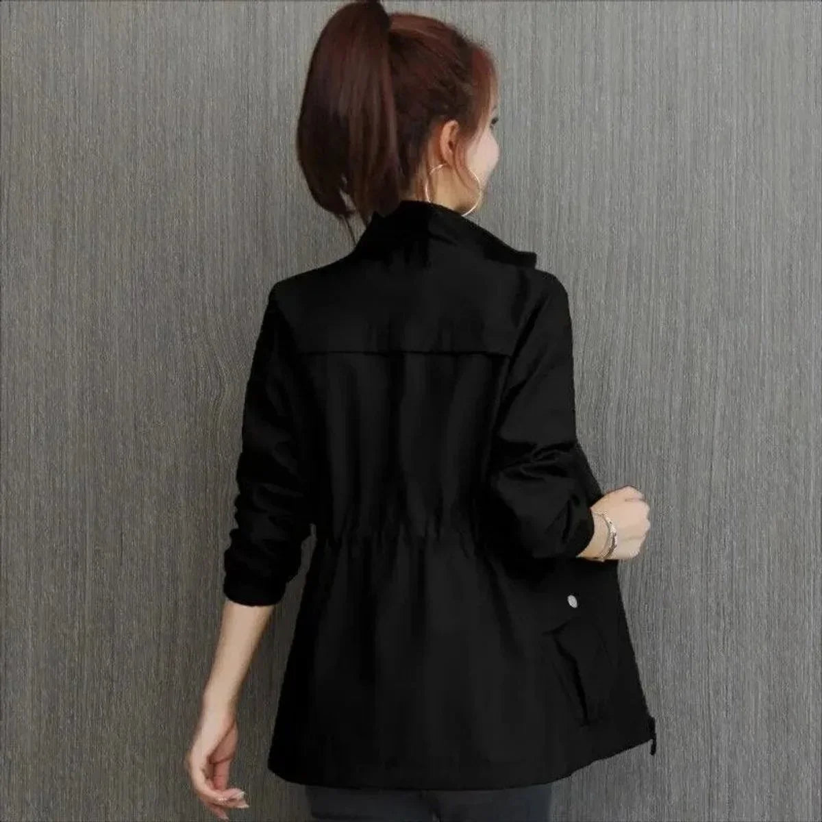 Women's Lightweight Zip-Up Drawstring