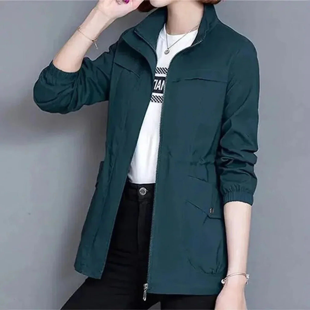 Women's Lightweight Zip-Up Drawstring