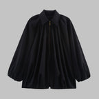 Women's Oversized Puffed Batwing Sleeve