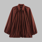 Women's Oversized Puffed Batwing Sleeve