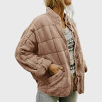 Women's Oversized Quilted Zip-Up