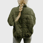 Women's Oversized Quilted Zip-Up