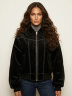 Women's Starter Jacket Contrast Stitch Oversized