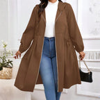 Women's Plus Size Zip-Up Hooded