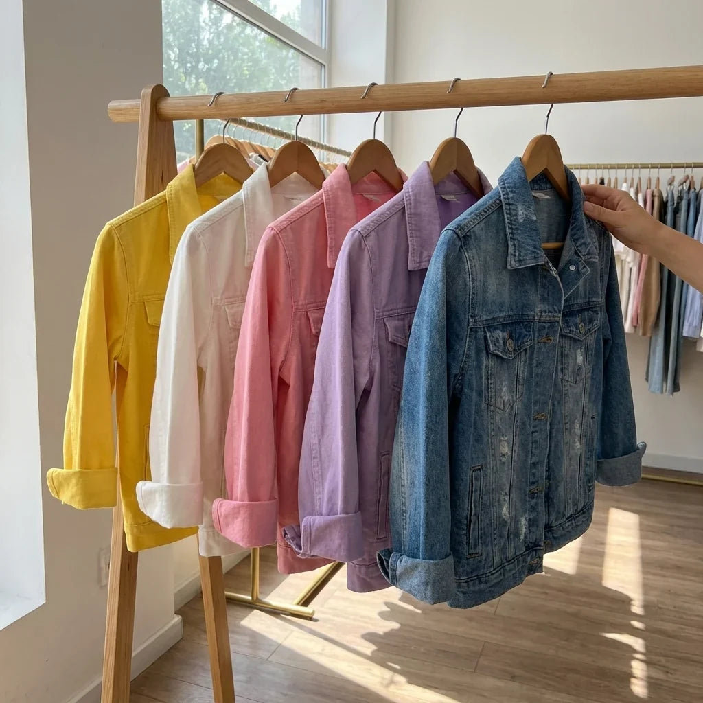 Women's Cropped Button Front Long Sleeve