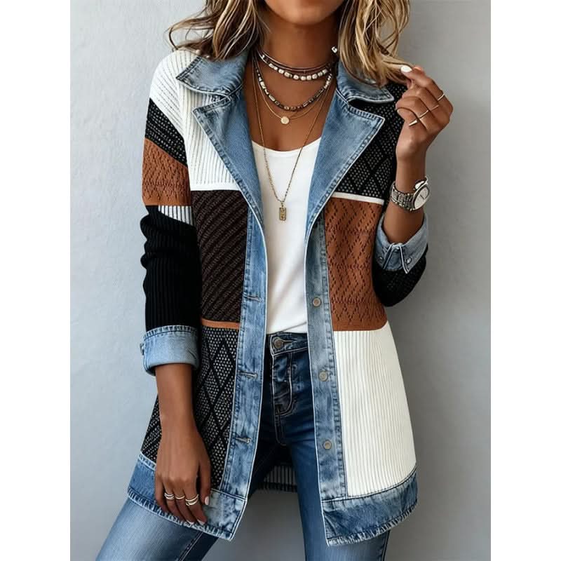 Women's Patchwork Contrast