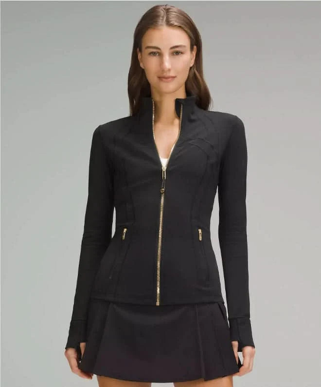 Women's High Neck Zip Up Pockets