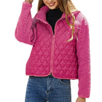 Women's Quilted Sherpa Windbreaker Full Zip