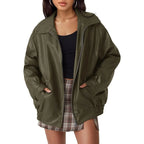 Women's Oversized Zip-Up