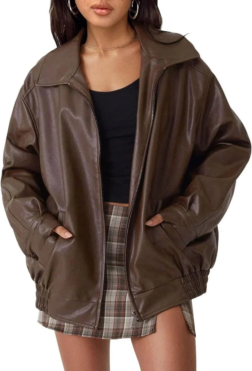 Women's Oversized Zip-Up