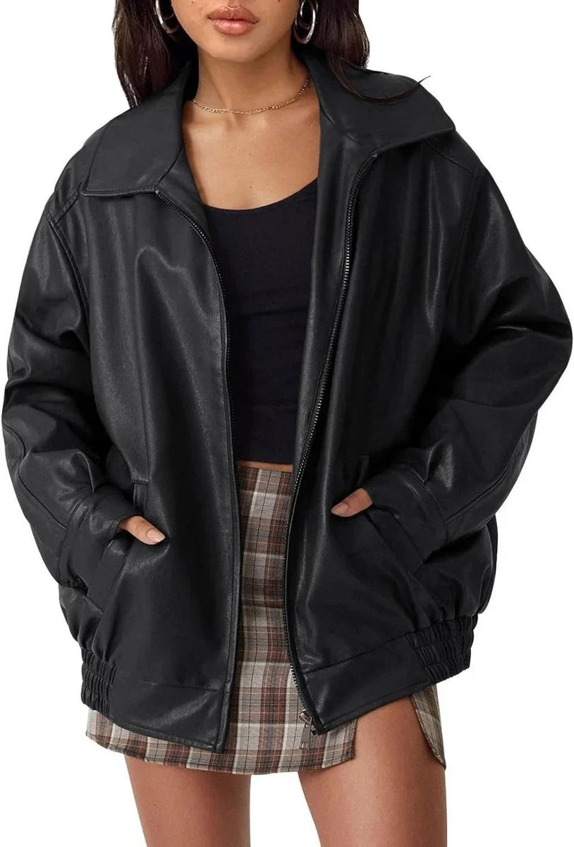 Women's Oversized Zip-Up