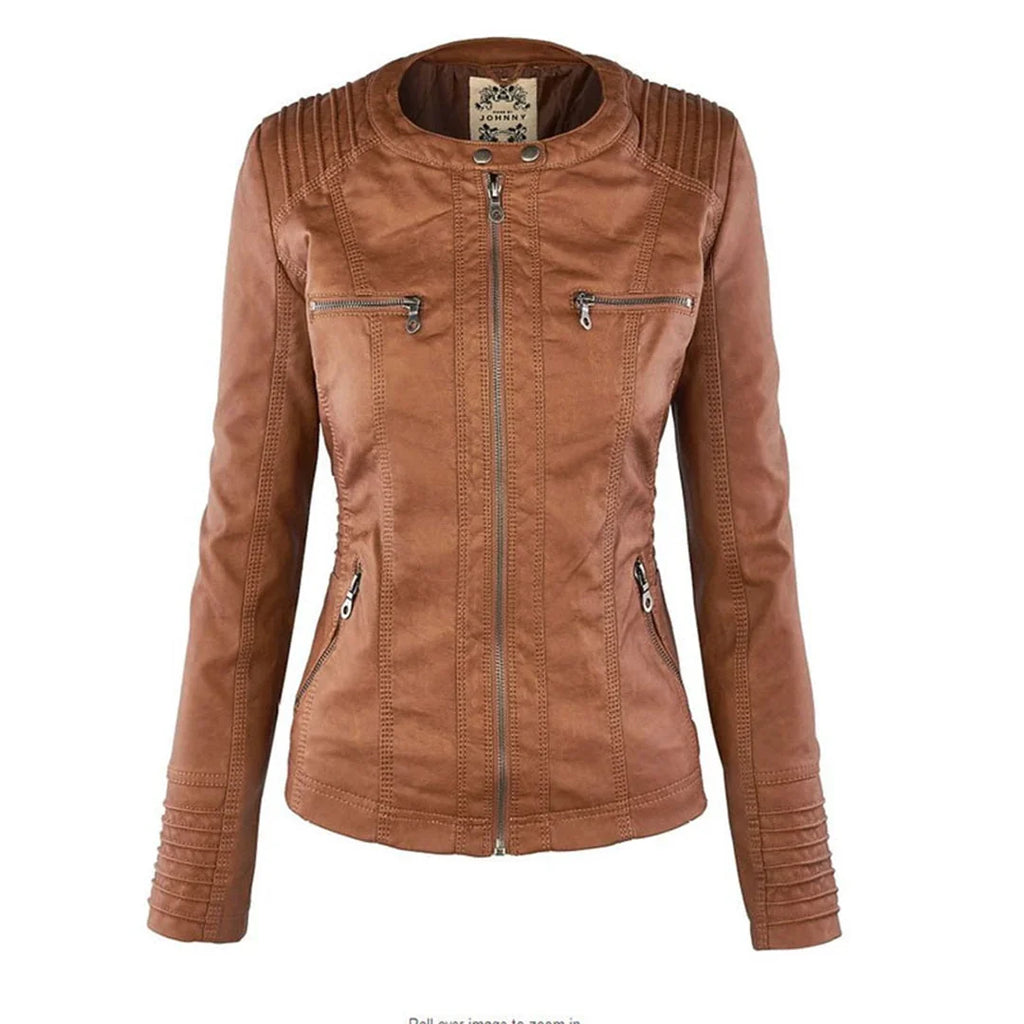 Women's Hooded Zip Front Moto