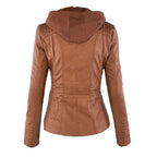 Women's Hooded Zip Front Moto