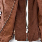 Women's Hooded Zip Front Moto