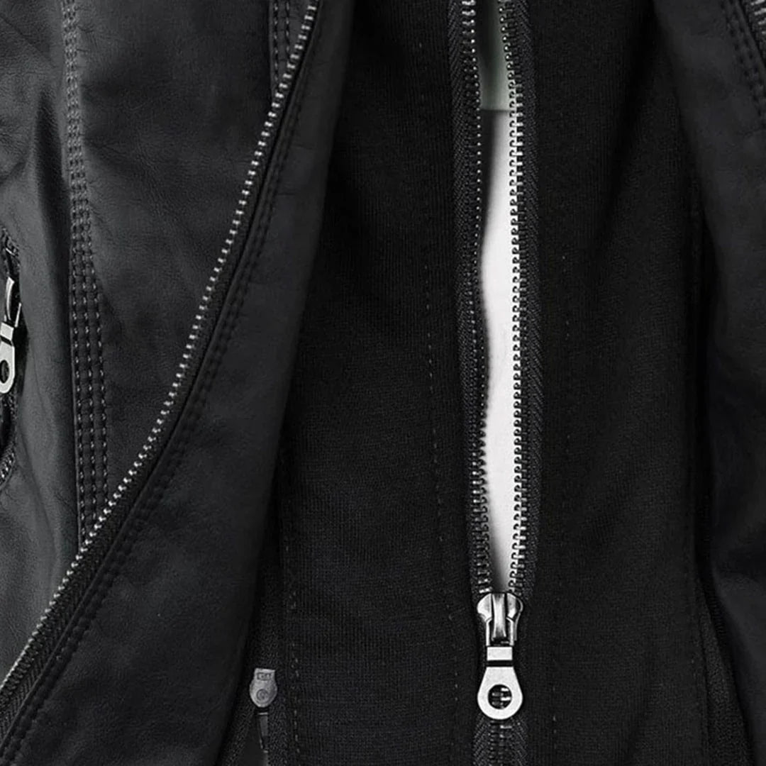 Women's Hooded Zip Front Moto