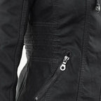 Women's Hooded Zip Front Moto