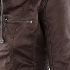 Women's Hooded Zip Front Moto