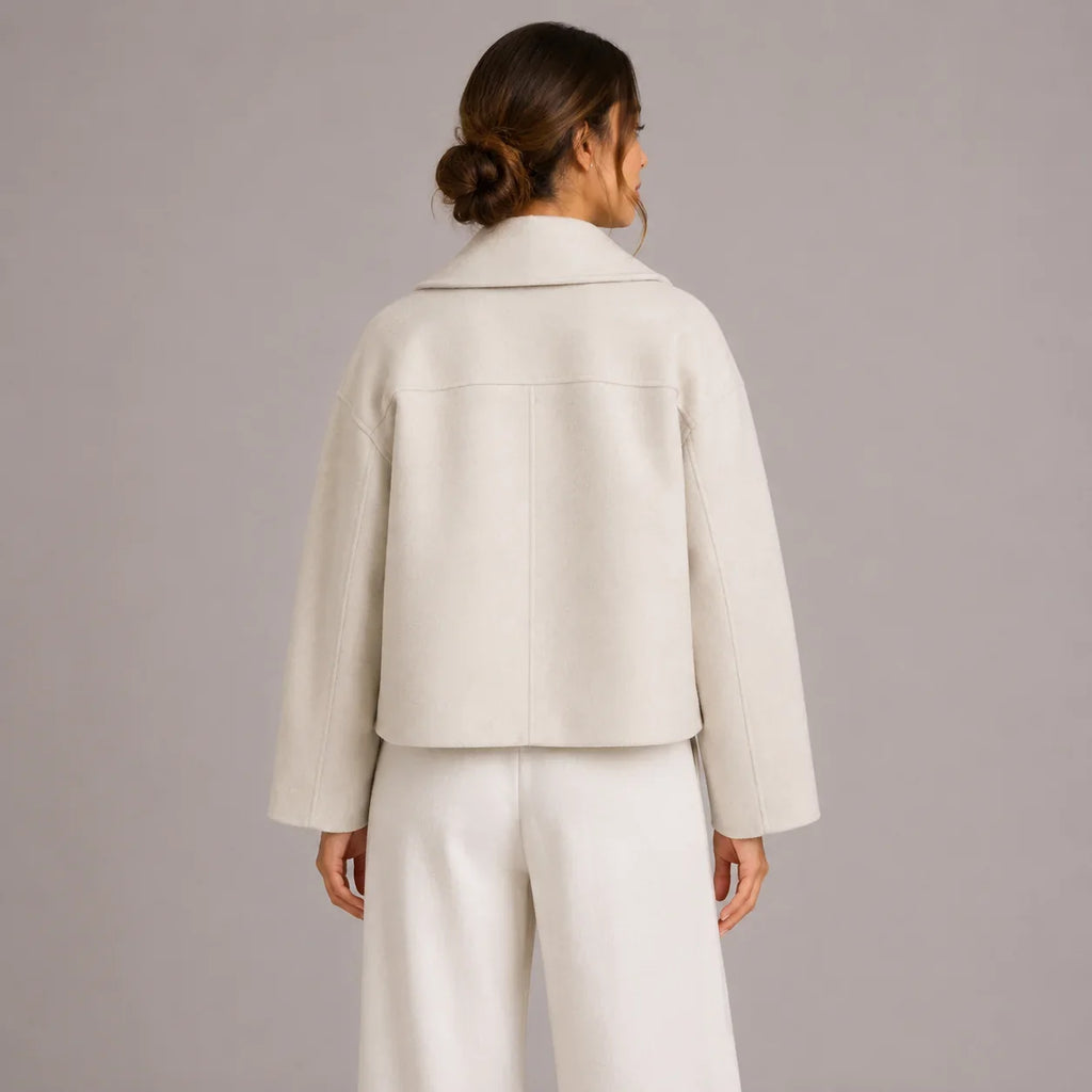 Women's Double Breasted Cropped Length
