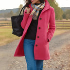 Women's Wool Blend Button Front Long Sleeve