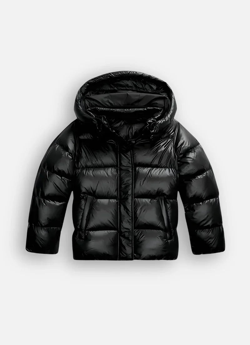 Women's Hooded Shiny Light Weight