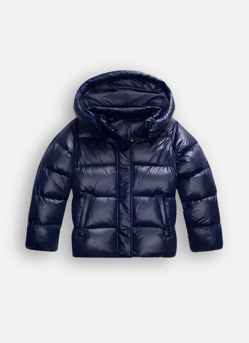 Women's Hooded Shiny Light Weight