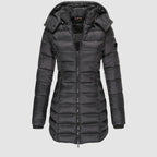 Women's Mid-Thigh Quilted Hooded