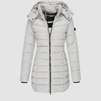 Women's Mid-Thigh Quilted Hooded