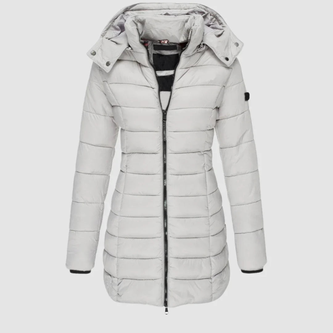 Women's Mid-Thigh Quilted Hooded