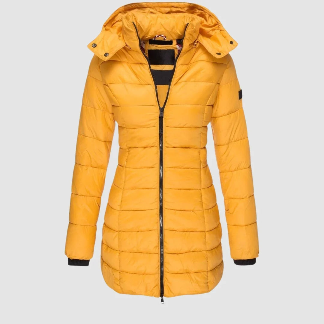 Women's Mid-Thigh Quilted Hooded
