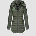 Women's Mid-Thigh Quilted Hooded