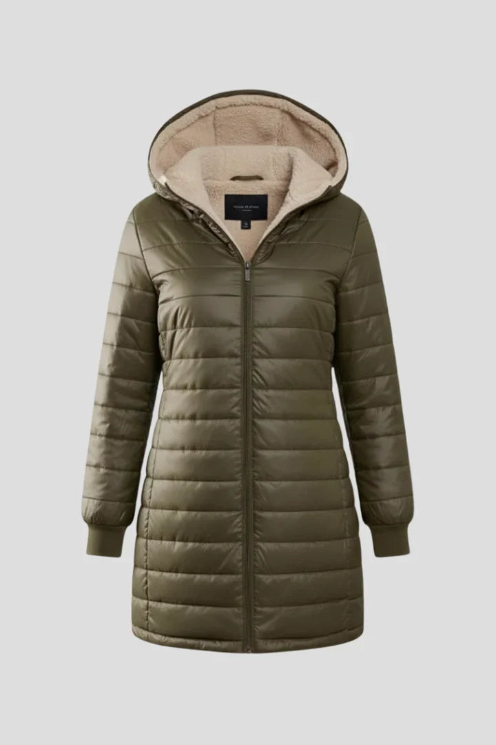 Women's Hooded Zip Front Lined
