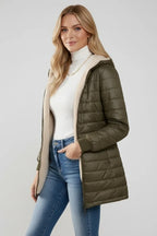 Women's Hooded Zip Front Lined
