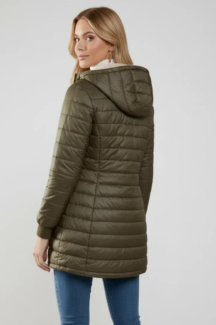 Women's Hooded Zip Front Lined