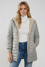 Women's Hooded Zip Front Lined