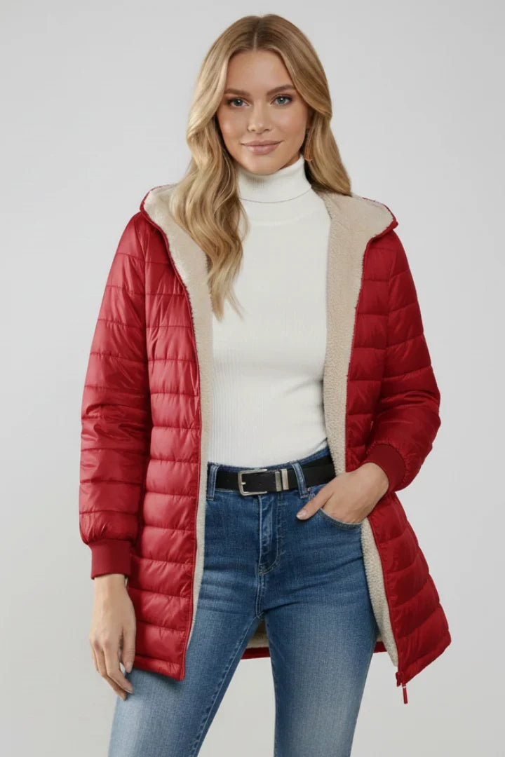 Women's Hooded Zip Front Lined