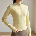 Women's Zip Up Long Sleeve Fitted