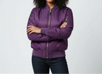 Women's MA-1 Bomber Nylon Zip Pocket