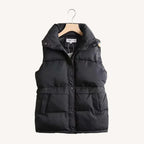 Women's Quilted Stand Collar Sleeveless