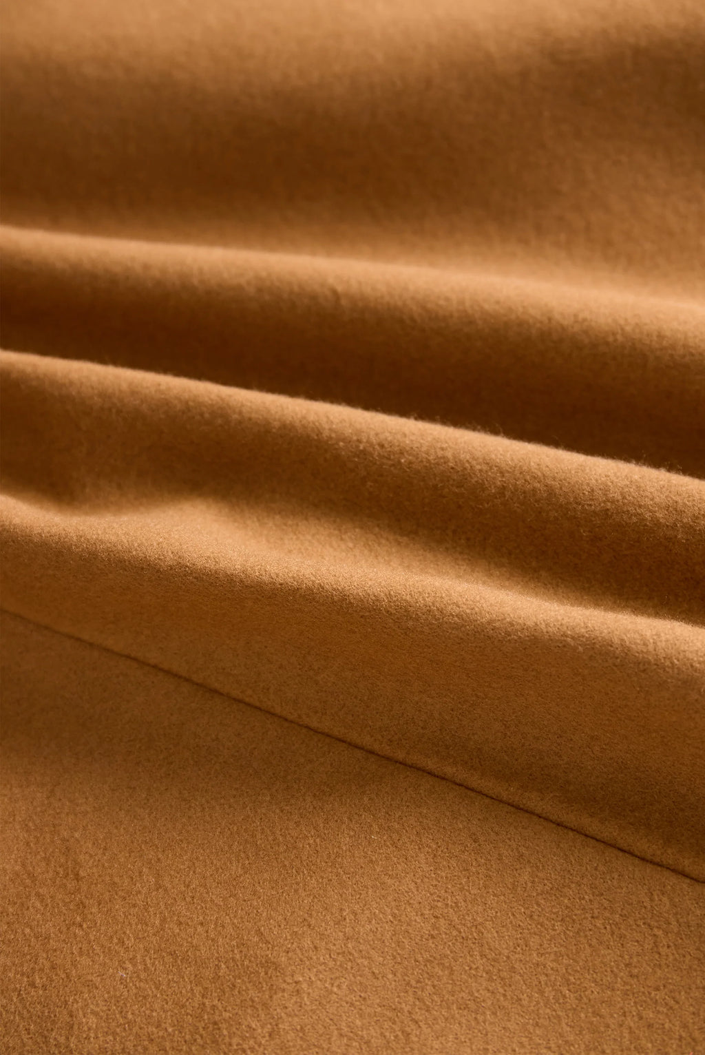 Women's Camel Belted Double Breasted Long Sleeve