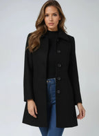 Women's Single-Breasted Structured Lapel