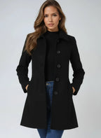 Women's Single-Breasted Structured Lapel