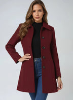 Women's Single-Breasted Structured Lapel