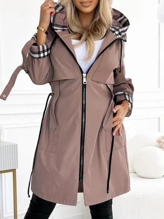 Women's Zip-Up Longline Hooded