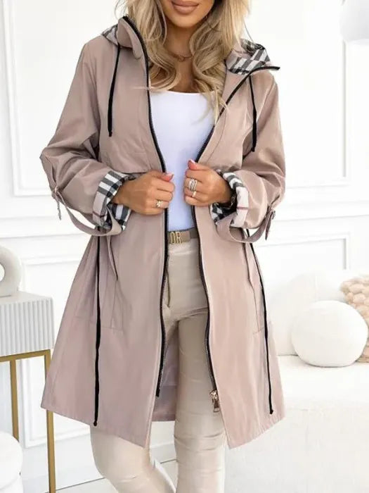 Women's Zip-Up Longline Hooded