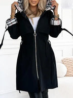 Women's Zip-Up Longline Hooded