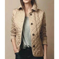 Women's Diamond Quilted Button Front