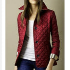 Women's Diamond Quilted Button Front