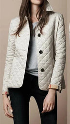 Women's Diamond Quilted Button Front